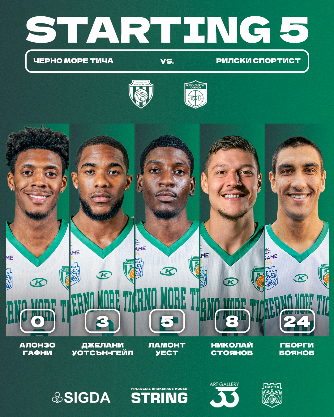 Starting team